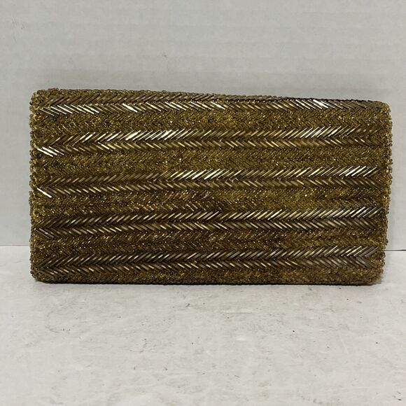 Vintage Star Brand Beaded Clutch Wallet Handbag MCM Glamorous 7.5”x4” - Picture 3 of 8